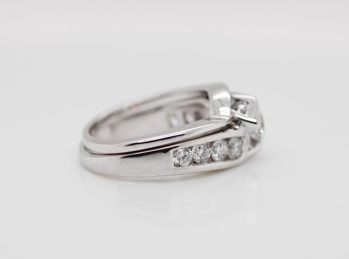 14KW 1.50TW DIA BRIDAL SET 
1/2CT CTR H-SI2