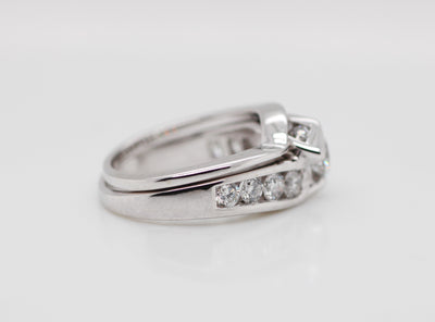14KW 1.50TW DIA BRIDAL SET 
1/2CT CTR H-SI2