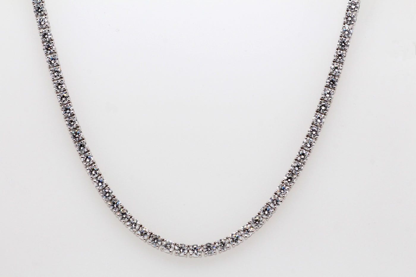 14KW 13.50 Cttw Lab Grown Diamond Tennis Necklace
