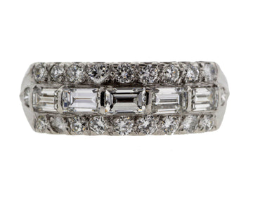 18KW 1.40CTTW DIAMOND WEDDING RING