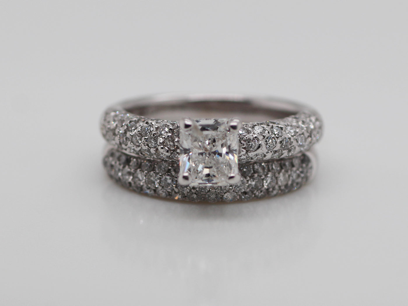 18KW 1.92 Cttw Diamond Wedding Set image