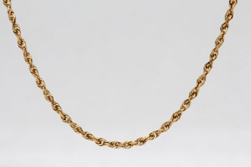 14KY 18" 1.5mm Rope Chain
