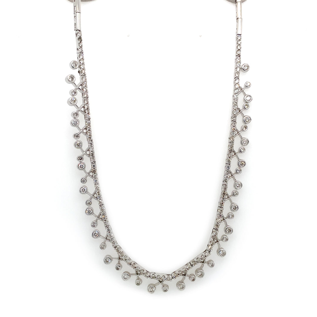 18KW 2.16 Cttw Diamond Necklace
