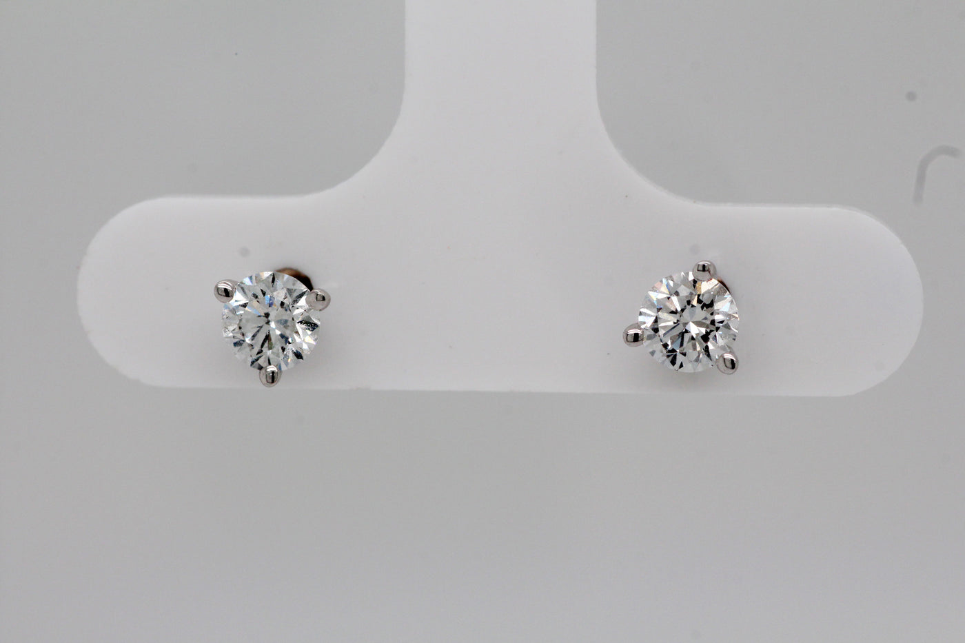14KW .50 Cttw Lab Grown Diamond Stud Earrings