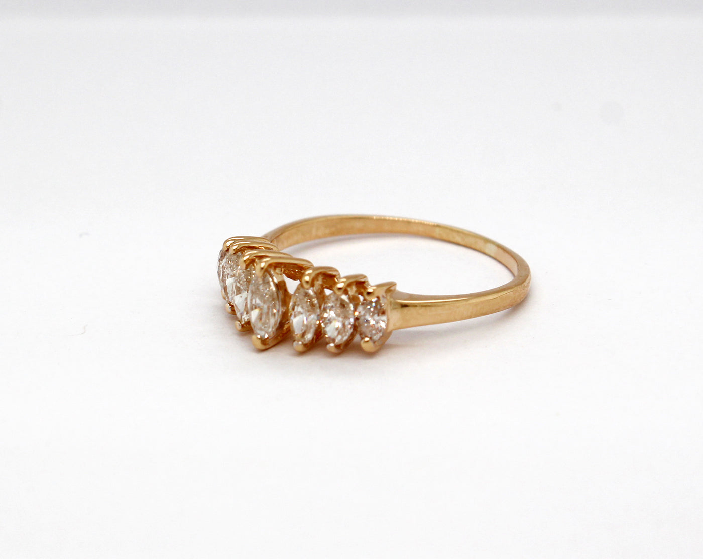 Estate 14KY 1.00 Cttw Diamond Marquise Ring