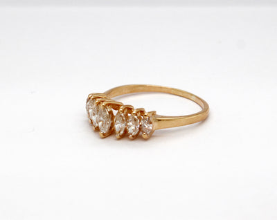 Estate 14KY 1.00 Cttw Diamond Marquise Ring