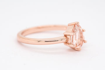 14KR 1.00 CT MORGANITE RING