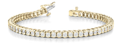 14K Yellow Gold 2 1/6 ct tw Fashion Diamond Bracelet