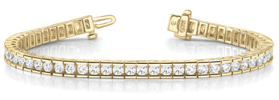 14K Yellow Gold 10 1/2 ct tw Fashion Diamond Bracelet