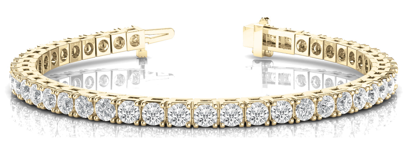 18K Yellow Gold 1 1/2 ct tw Fashion Diamond Bracelet