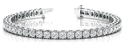 18K White Gold 1 1/2 ct tw Fashion Diamond Bracelet