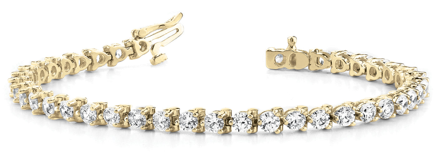 14K Yellow Gold 1 ct tw Fashion Diamond Bracelet