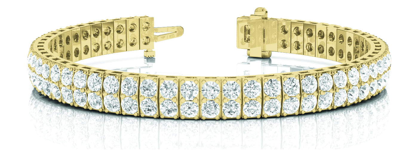 14K Yellow Gold 15 ct tw Fashion Diamond Bracelet