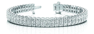 18K White Gold 15 ct tw Fashion Diamond Bracelet