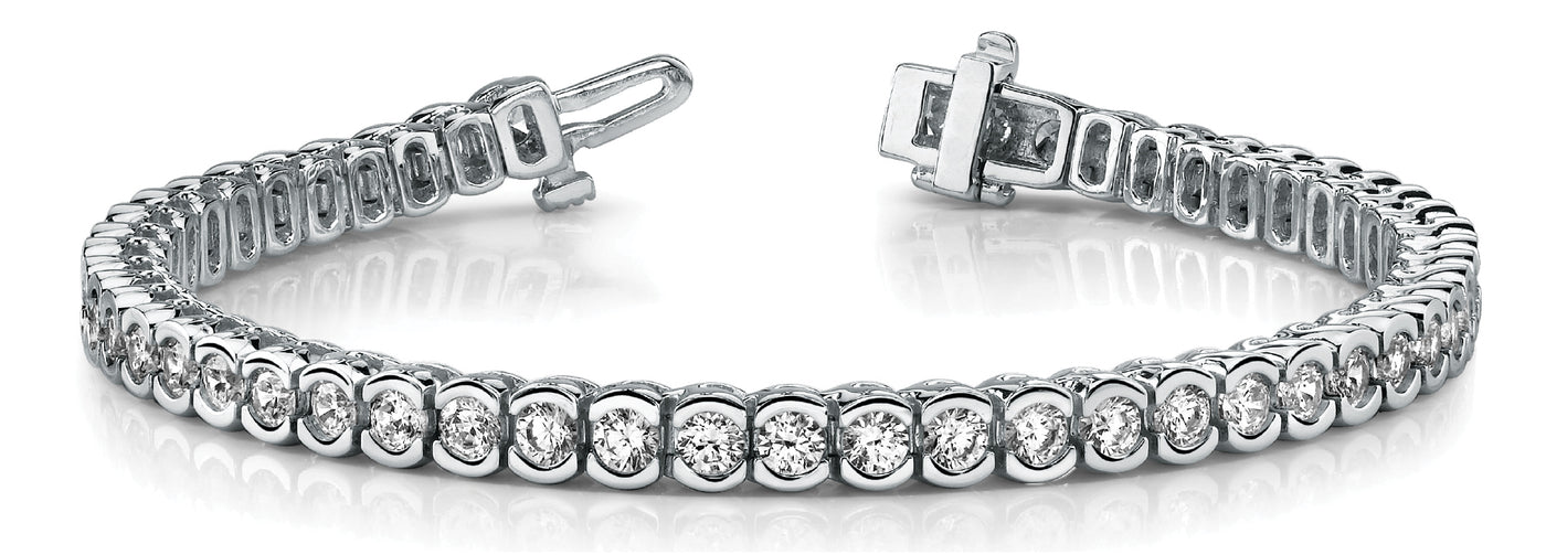 Platinum 10 1/2 ct tw Fashion Diamond Bracelet