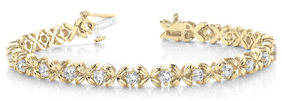 14K Yellow Gold 2 ct tw Fashion Diamond Bracelet