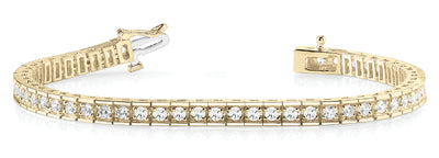 18K Yellow Gold 2 1/3 ct tw Fashion Diamond Bracelet