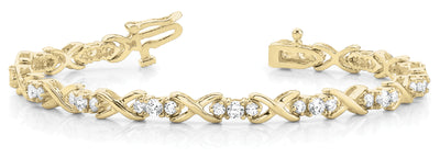 14K Yellow Gold 2 ct tw Fashion Diamond Bracelet