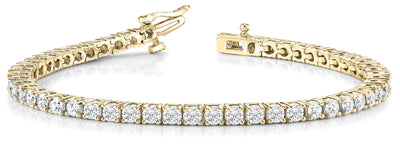 18K Yellow Gold 10 3/8 ct tw Fashion Diamond Bracelet