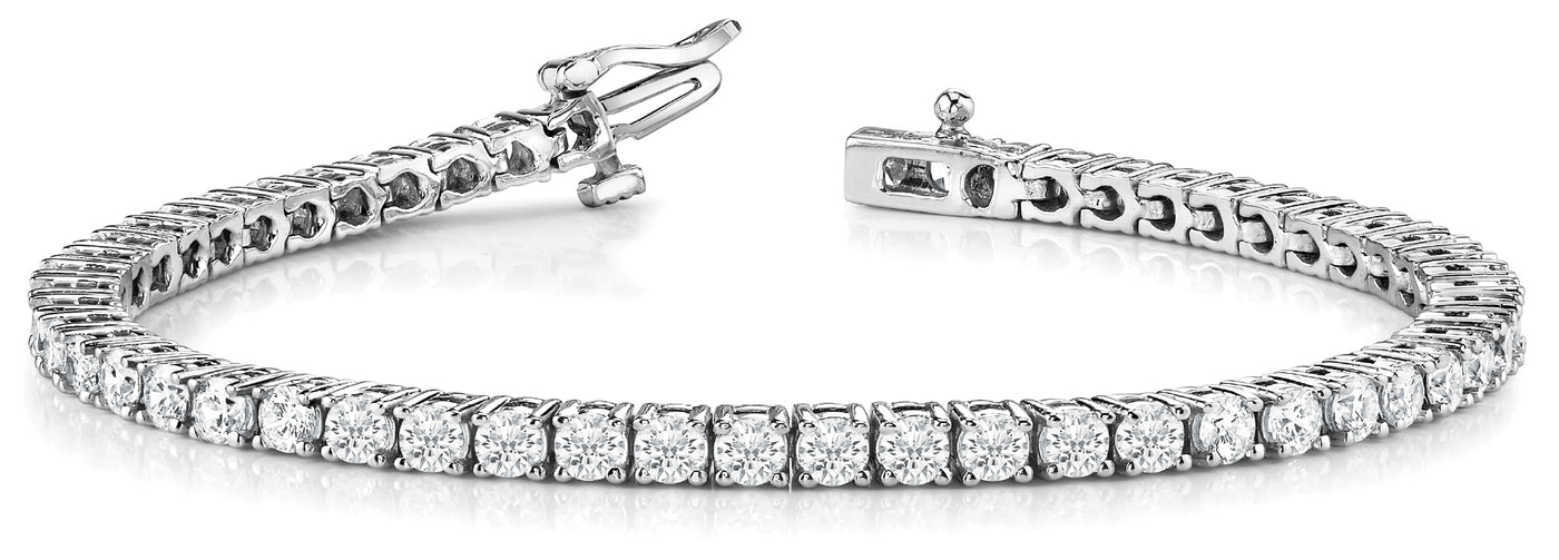 18K White Gold 10 3/8 ct tw Fashion Diamond Bracelet