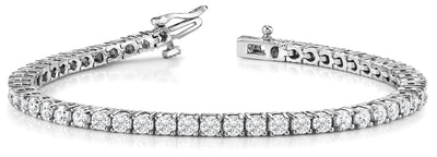 18K White Gold 10 3/8 ct tw Fashion Diamond Bracelet