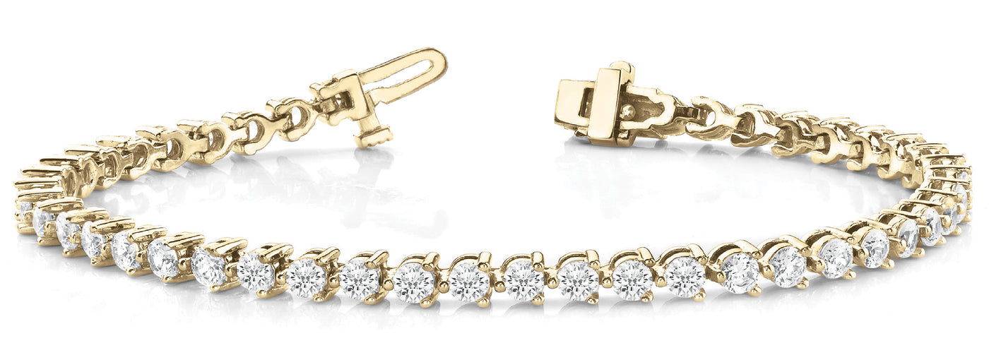 14K Yellow Gold 10 1/5 ct tw Fashion Diamond Bracelet