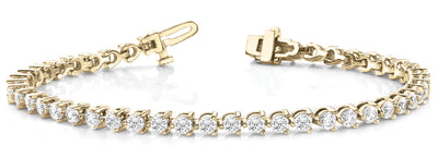 14K Yellow Gold 10 1/5 ct tw Fashion Diamond Bracelet