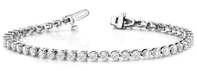 14K White Gold 10 1/5 ct tw Fashion Diamond Bracelet