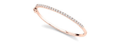 18K Rose Gold 1 ct tw Fashion Diamond Bracelet