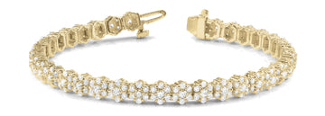 14K Yellow Gold 4 5/8 ct tw Fashion Diamond Bracelet