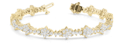 18K Yellow Gold 5 1/5 ct tw Fashion Diamond Bracelet