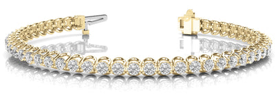 14K Yellow Gold 1 1/8 ct tw Fashion Diamond Bracelet