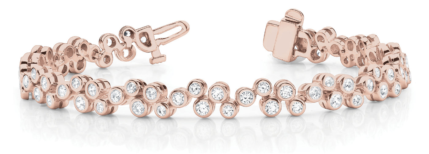 14K Rose Gold 1 5/8 ct tw Fashion Diamond Bracelet