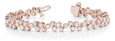 14K Rose Gold 1 5/8 ct tw Fashion Diamond Bracelet