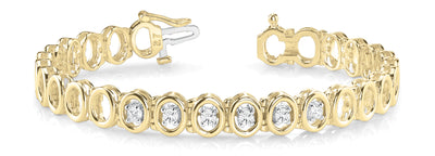 14K Yellow Gold 3/8 ct tw Fashion Diamond Bracelet