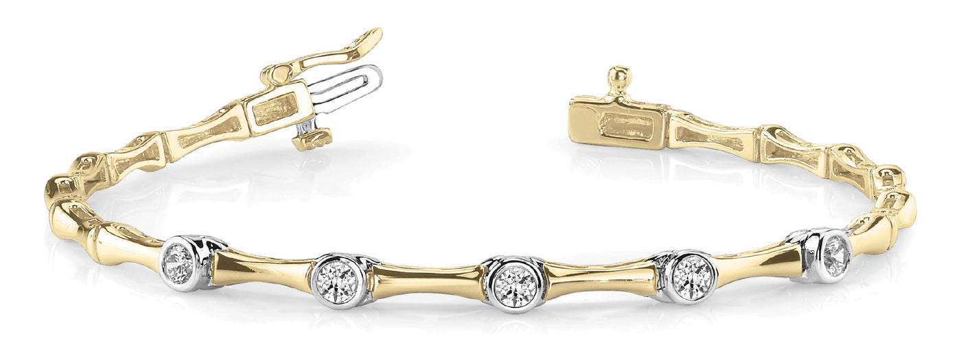 18K Yellow Gold 1/4 ct tw Fashion Diamond Bracelet
