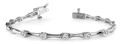 18K White Gold 1/4 ct tw Fashion Diamond Bracelet