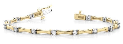 14K Yellow Gold 1 ct tw Fashion Diamond Bracelet