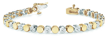 14K Yellow Gold 1 ct tw Fashion Diamond Bracelet