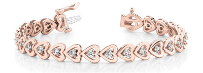14K Rose Gold 1 ct tw Fashion Diamond Bracelet