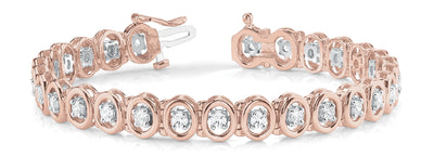 14K Rose Gold 1 7/8 ct tw Fashion Diamond Bracelet