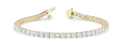 18K Yellow Gold 9 7/8 ct tw Fashion Diamond Bracelet