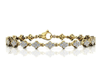 14K Yellow Gold 2 ct tw Fashion Diamond Bracelet