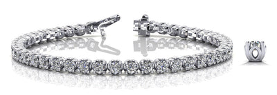 18K White Gold 2 1/6 ct tw Fashion Diamond Bracelet