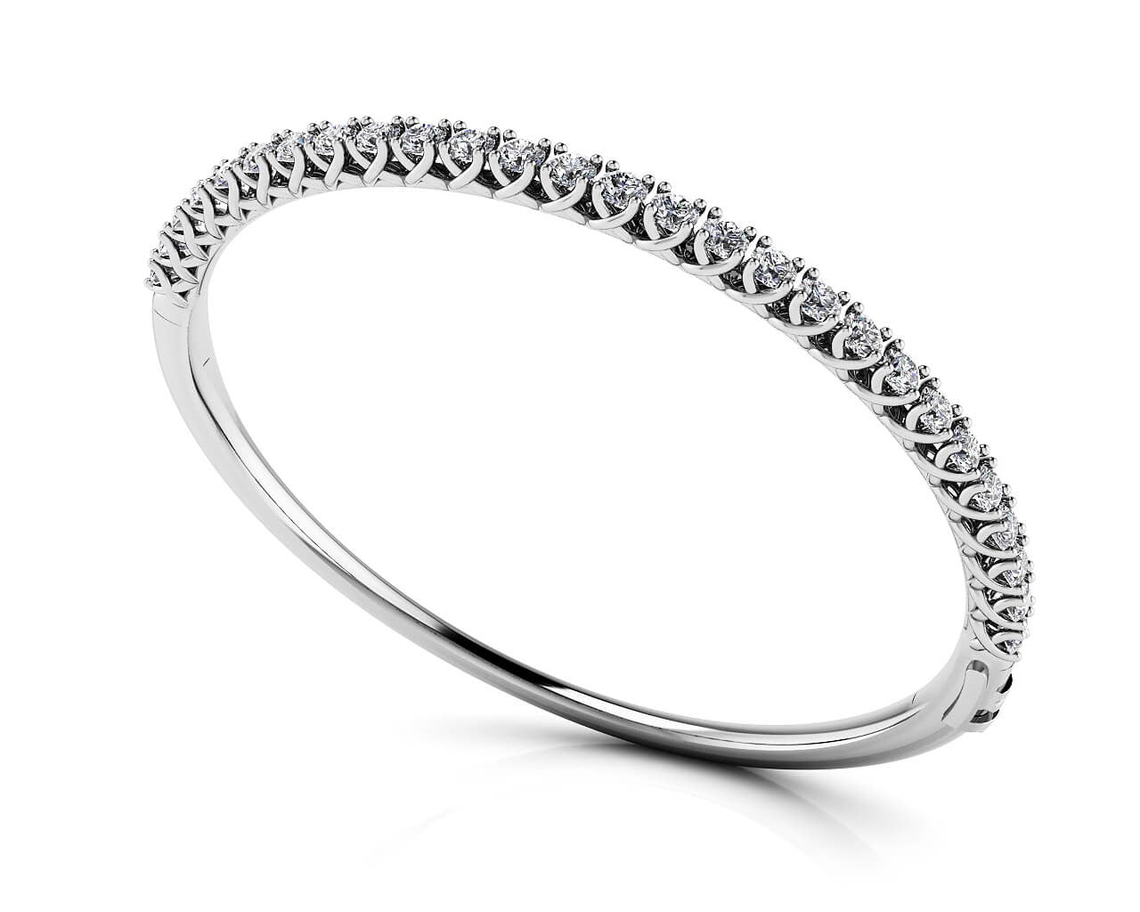 18K White Gold 1 3/4 ct tw Fashion Diamond Bracelet