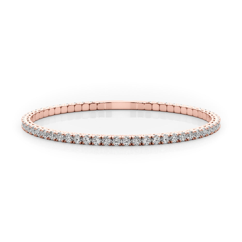 14K Rose Gold 1 5/8 ct tw New Style Diamond Bracelet