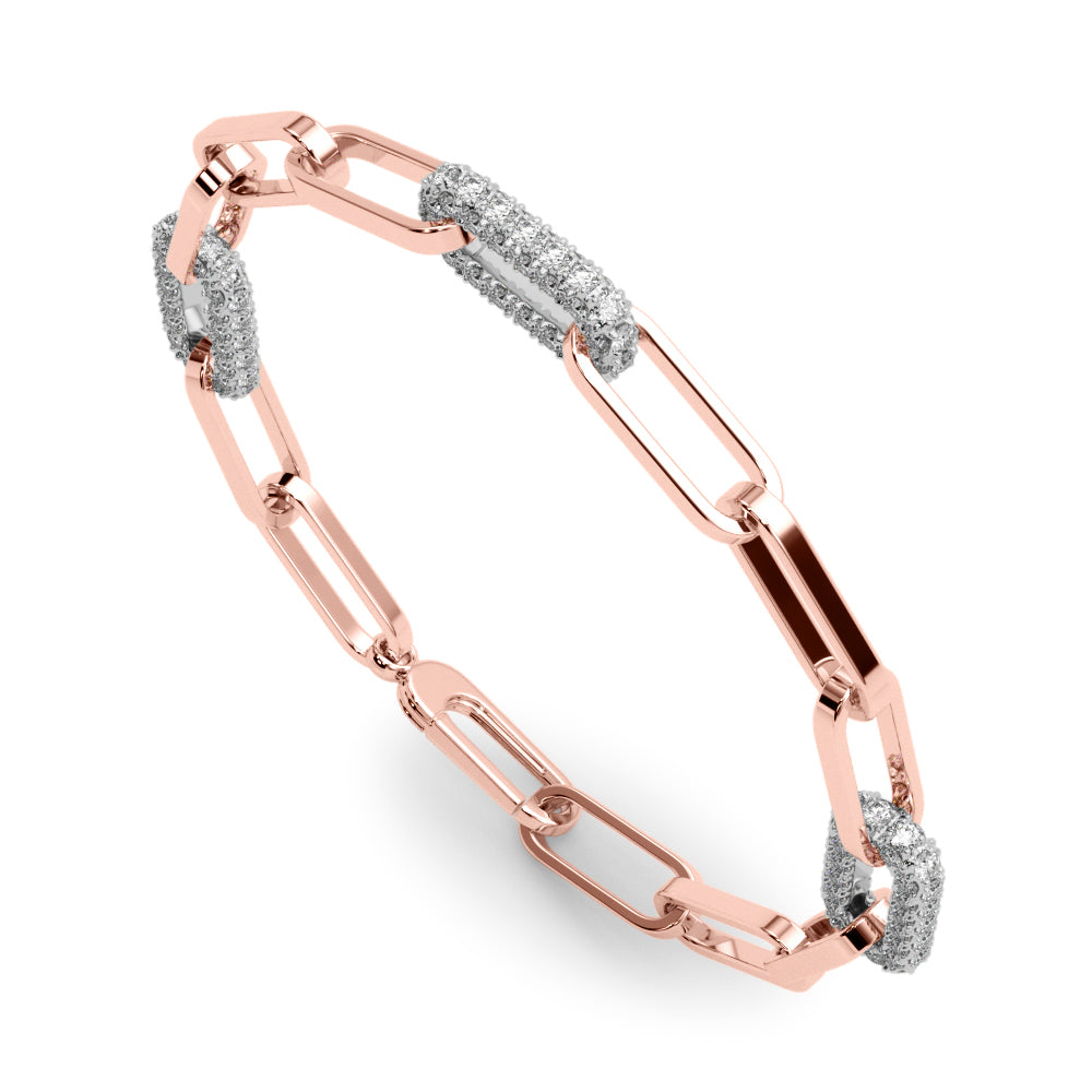 PAPER CLIP DIA BRACELET