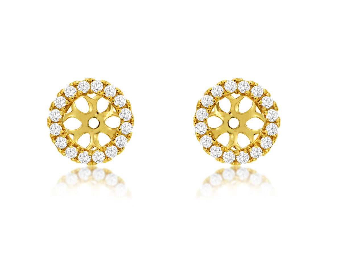 14KY Diamond Earring Jackets