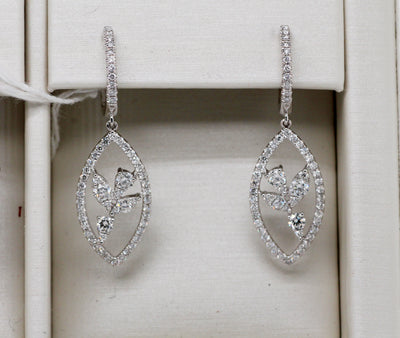 18KW .89 Cttw Diamond Earrings image