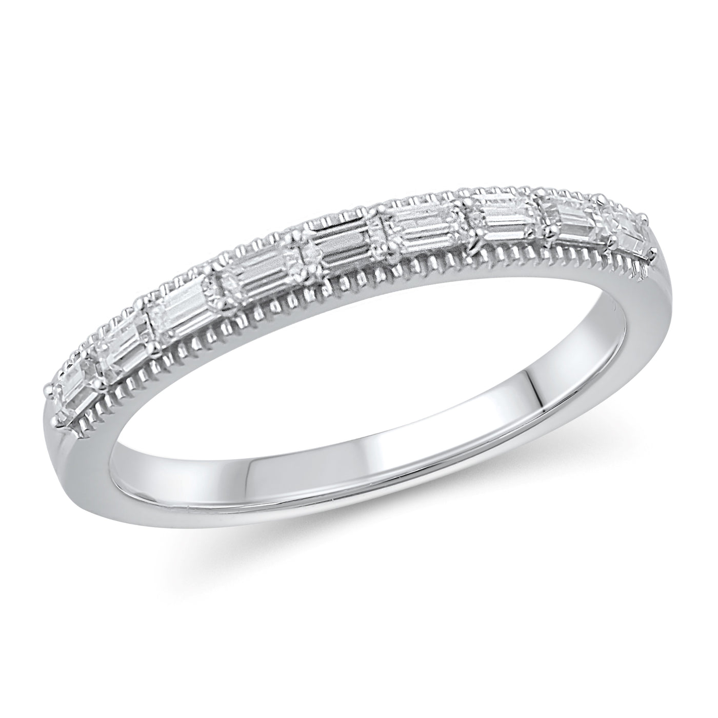 14KW .27 CTTW DIAMOND ANNIVERSARY RING, H-SI3